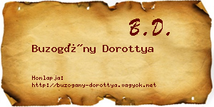 Buzogány Dorottya névjegykártya