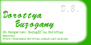 dorottya buzogany business card